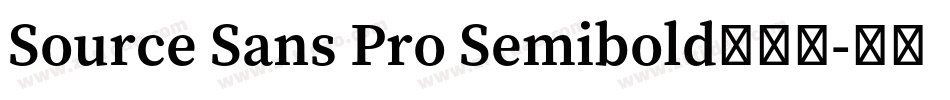Source Sans Pro Semibold手机版字体转换